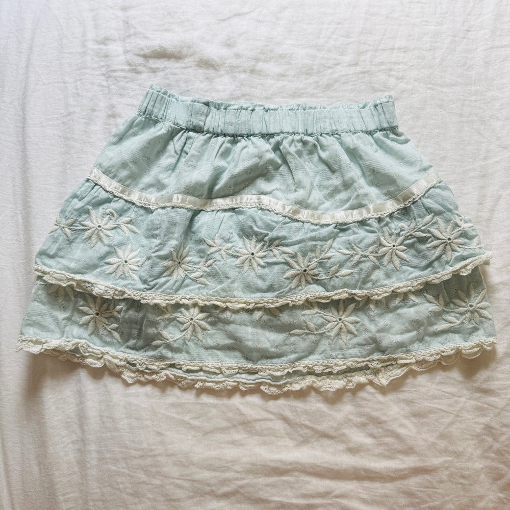 LoveShackFancy ruffle mini skirt